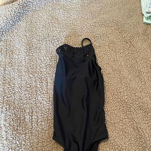 Black justice one piece swimsuit - never worn